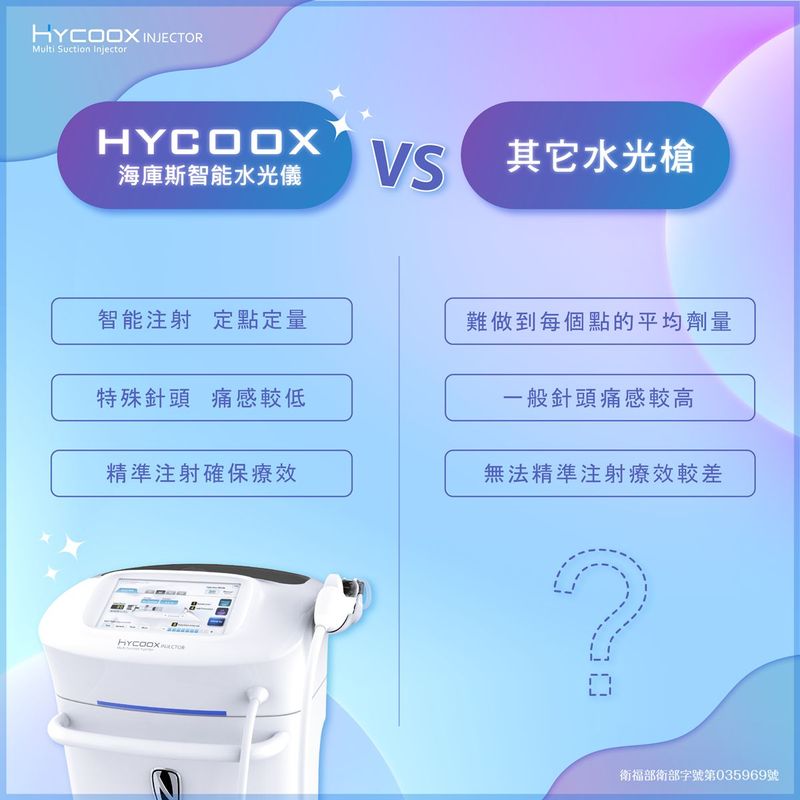 海庫斯智能水光儀與其他水光槍比較